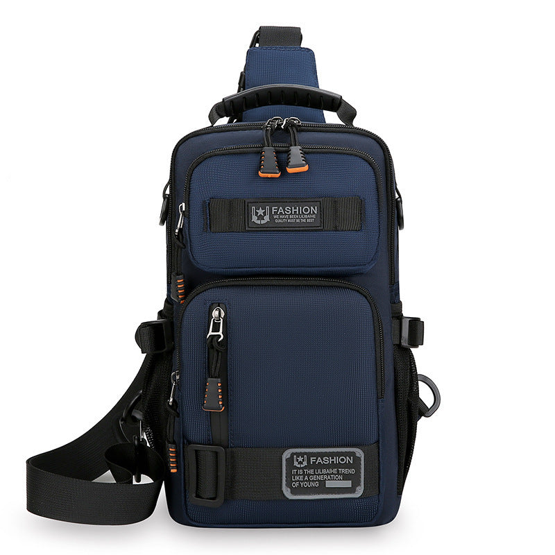 Men's Chest Bag Large Capacity Personalized Trendy Portable Shoulder