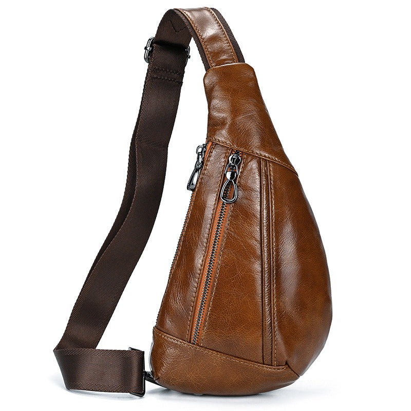 Creative Fashion Leather Men's Chest Bag