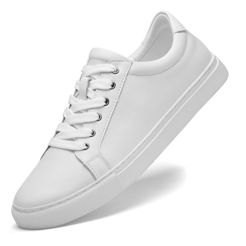 Punching Hollowed Leisure Cowhide Board Shoes