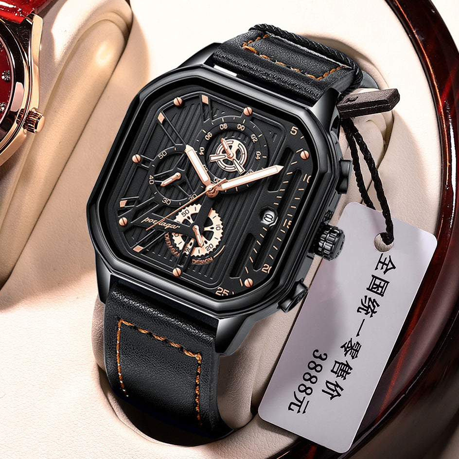 Multifunctional Men's Watch Belt Style Quartz