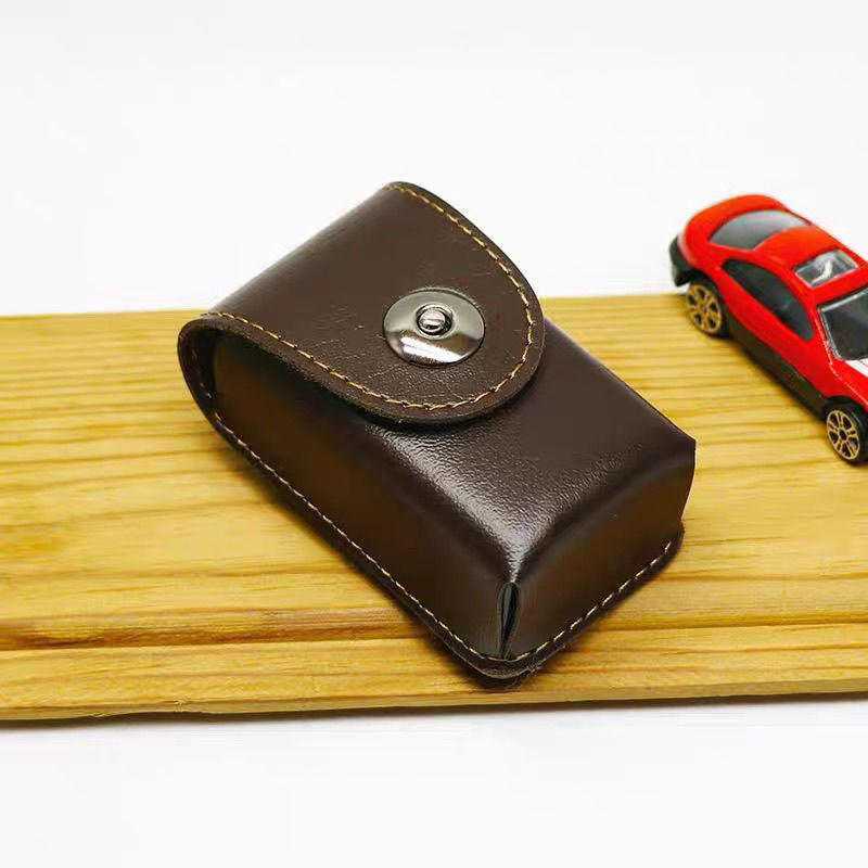 Men's Leather Case Portable Compact Good-looking