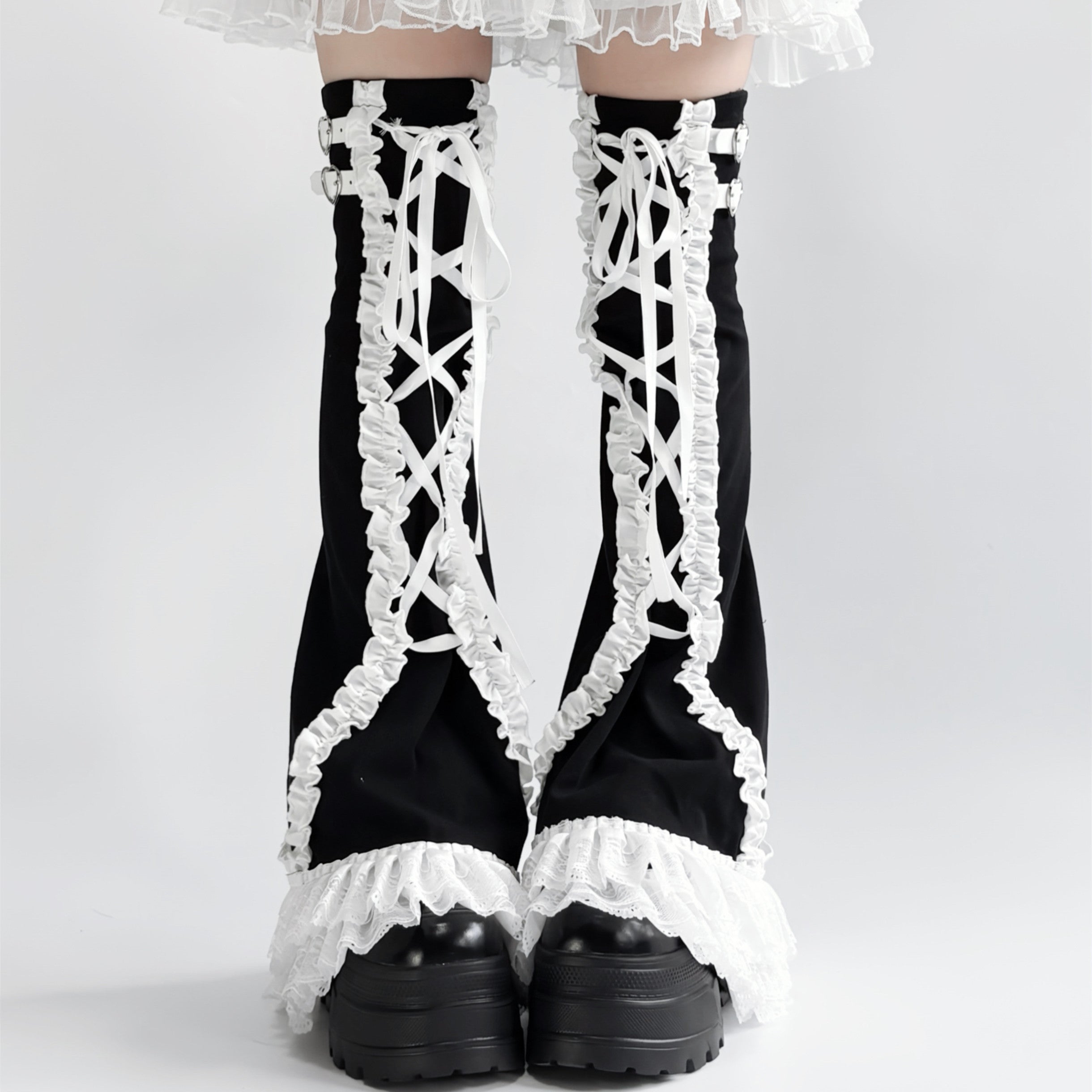 Below The Knee Slimming Lace Versatile Long Leg Socks