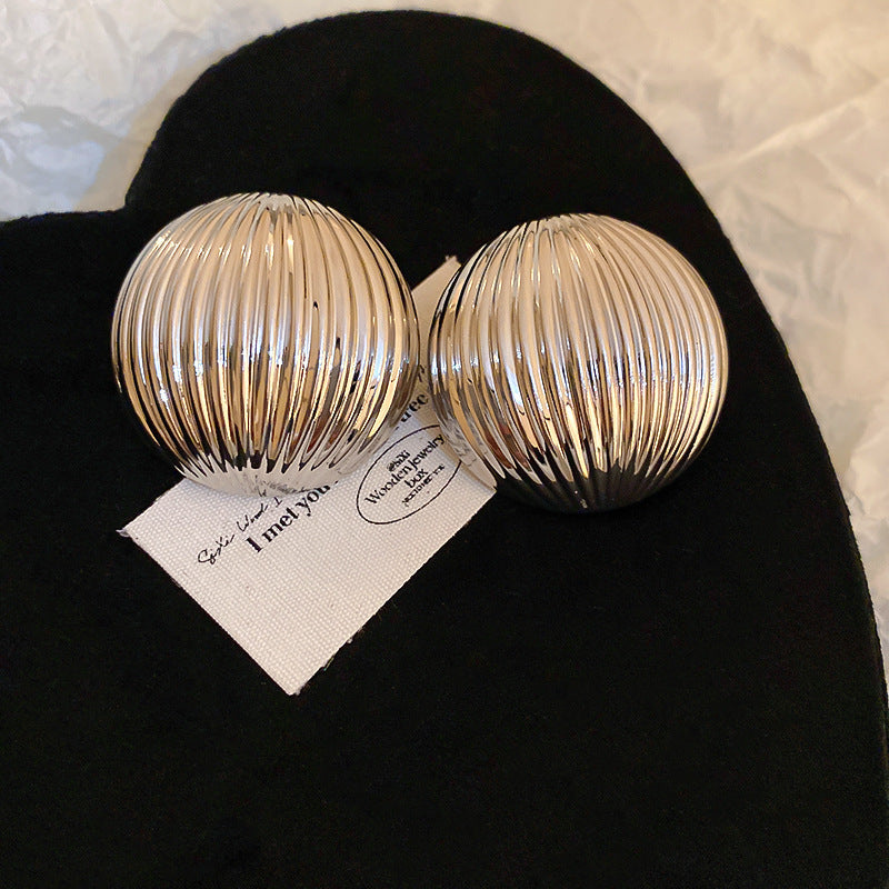 Silver Needle European And American Irregular Water Drop Lovely Geometric Earrings