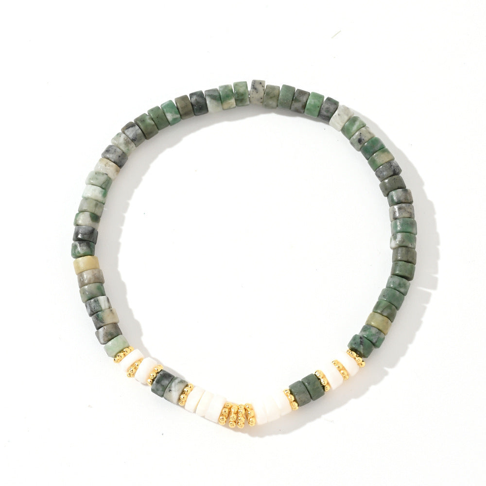 Natural Semi-precious Stone Beads String Men's Bracelet