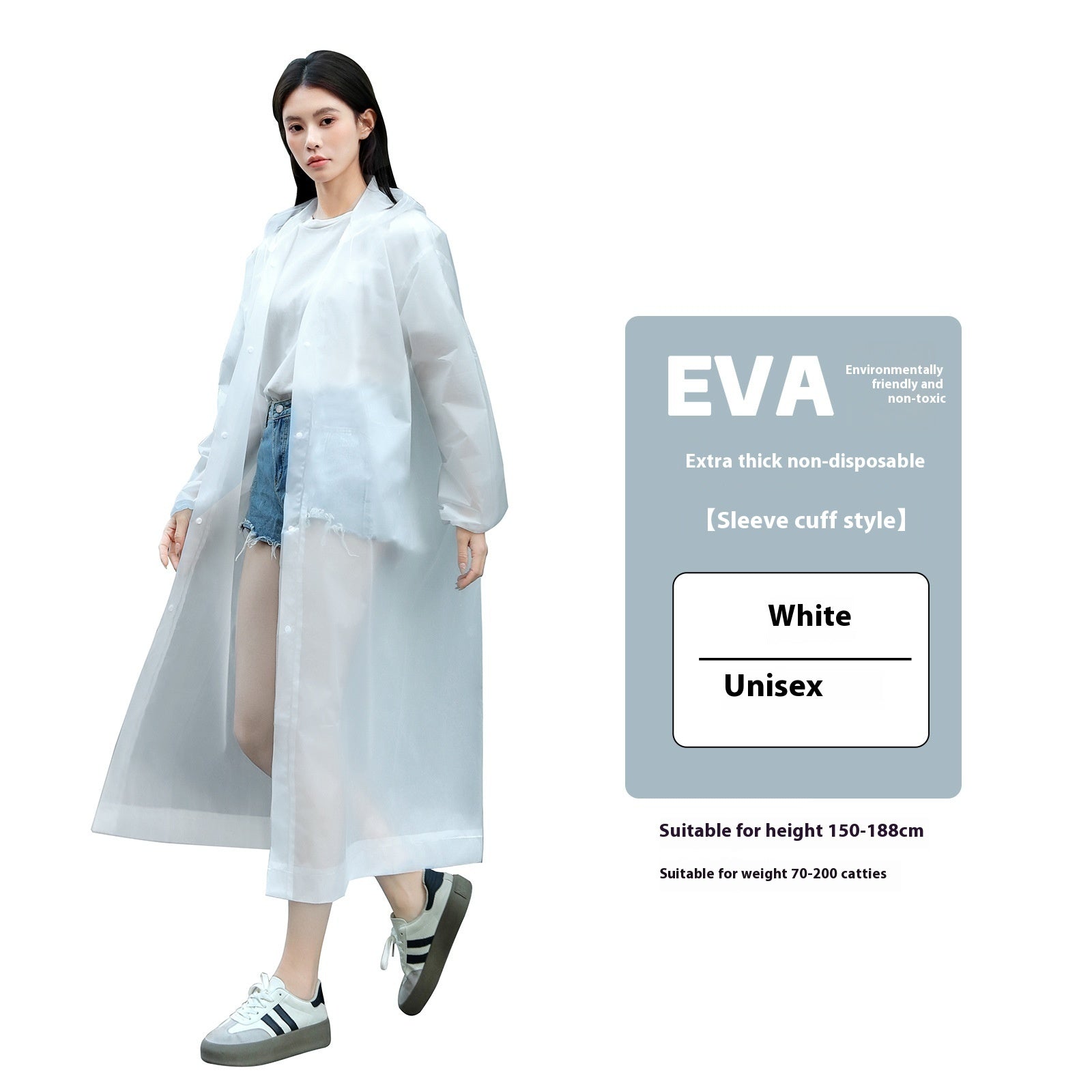 Disposable Portable Card Rain Outdoor Transparent One-piece Raincoat