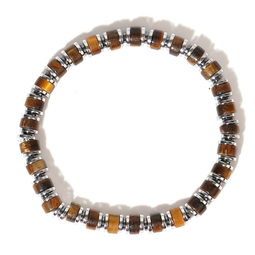 Natural Semi-precious Stone Beads String Men's Bracelet