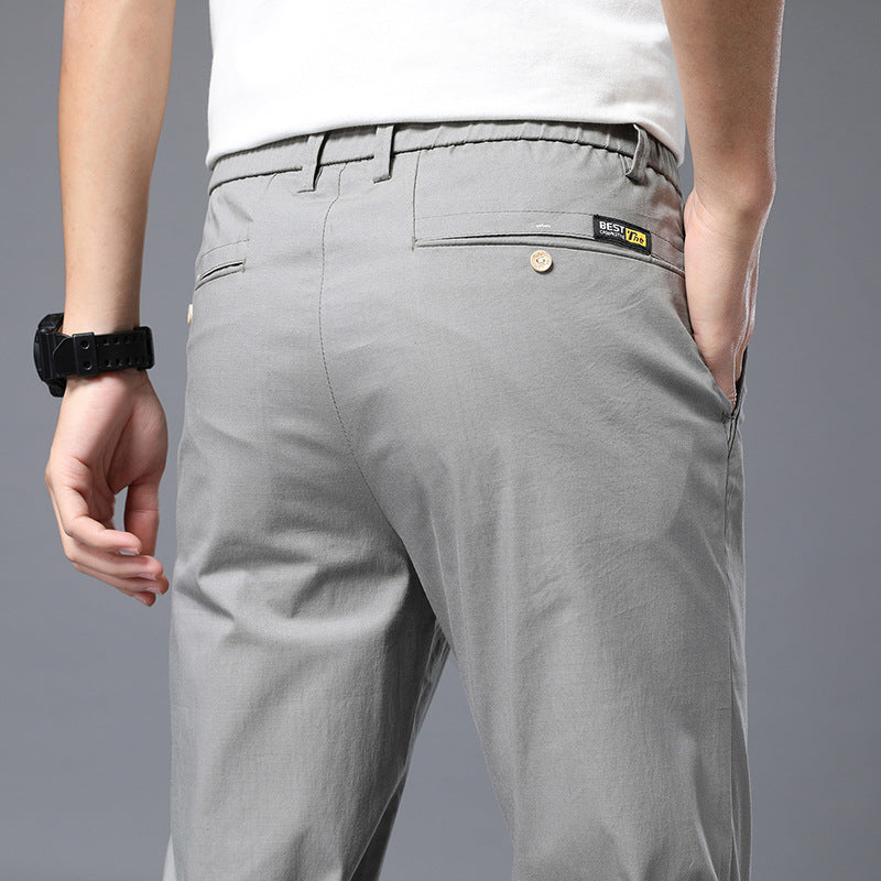 Men's Ice Silk Loose Straight-leg Casual Pants
