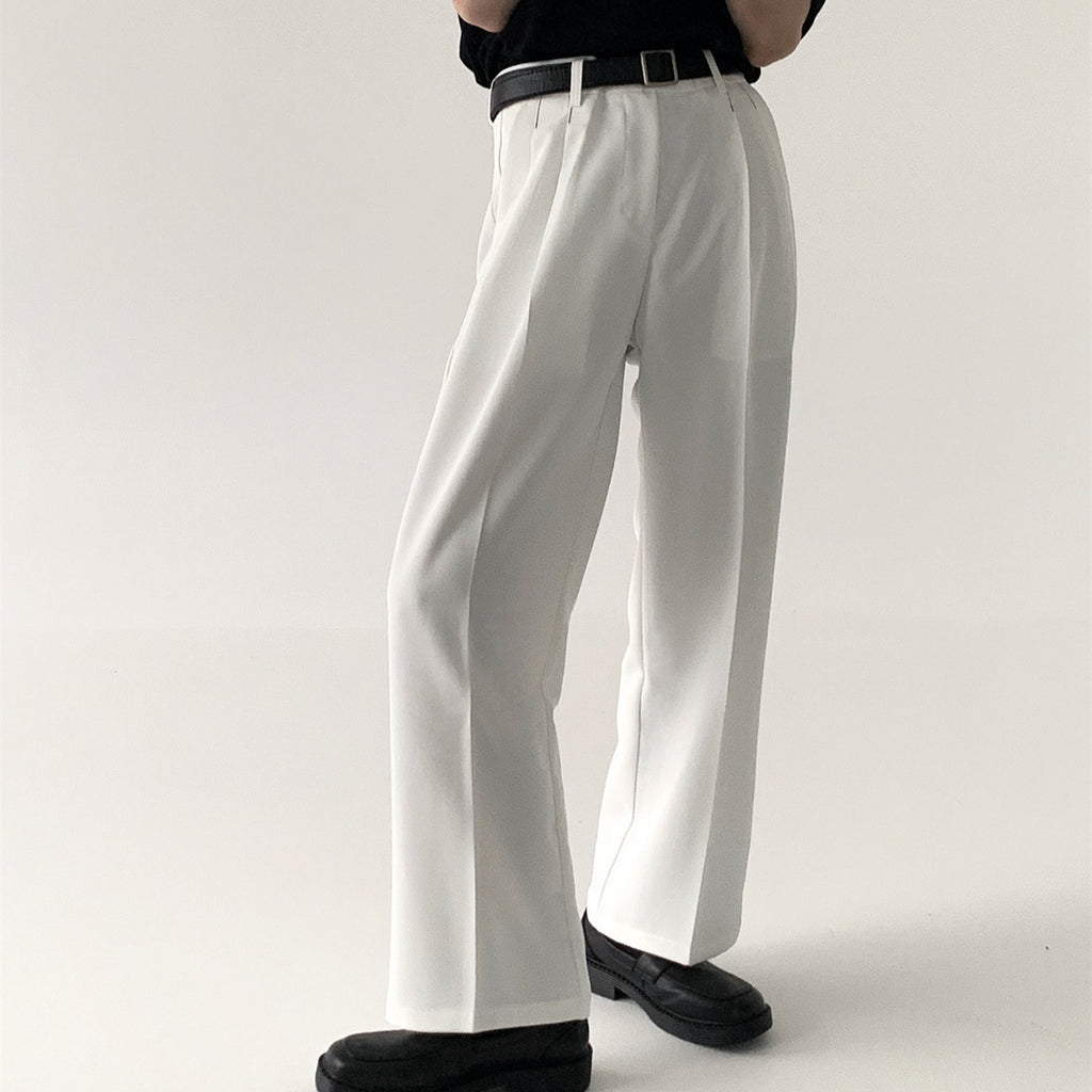 Loose Trousers High Street Wide Leg Draping Effect Leisure