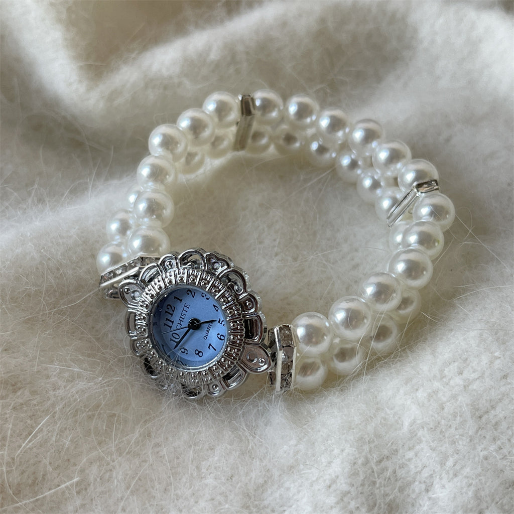 Fashion Women's Pearl Bracelet Watch