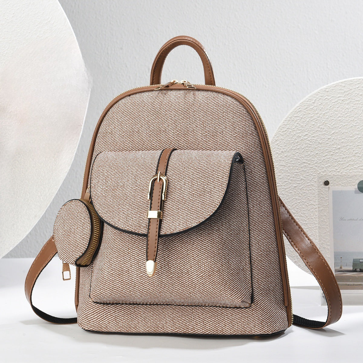 Multi-functional One-shoulder Ladies Travel Backpack Crossbody