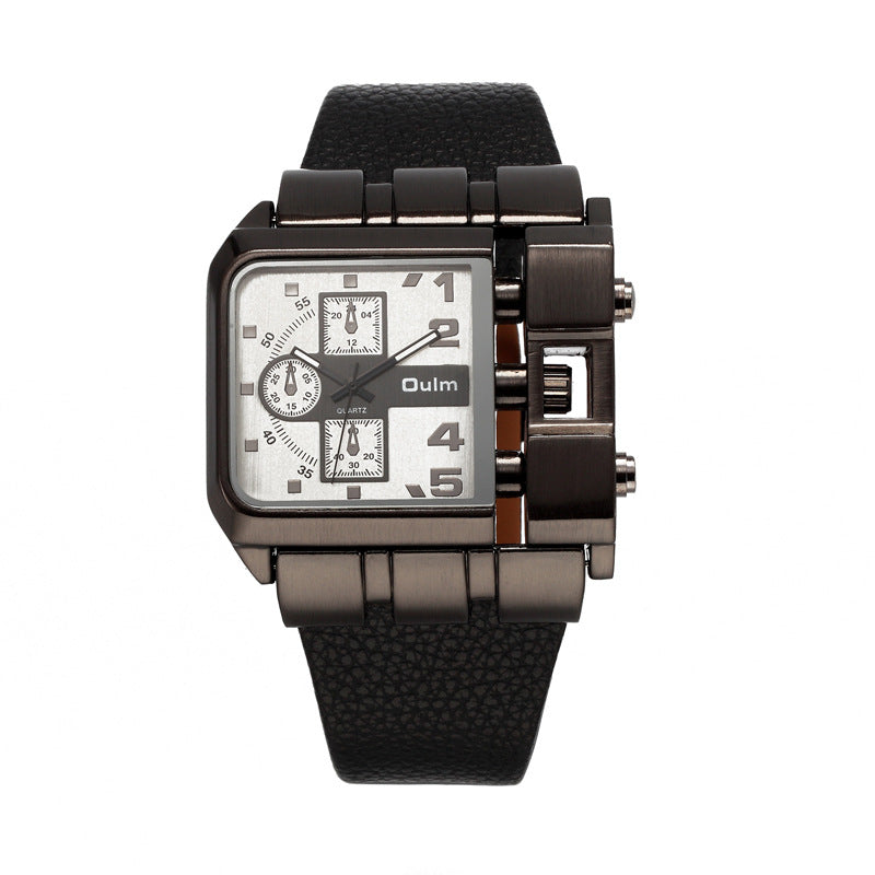 Casual single movement quartz watch