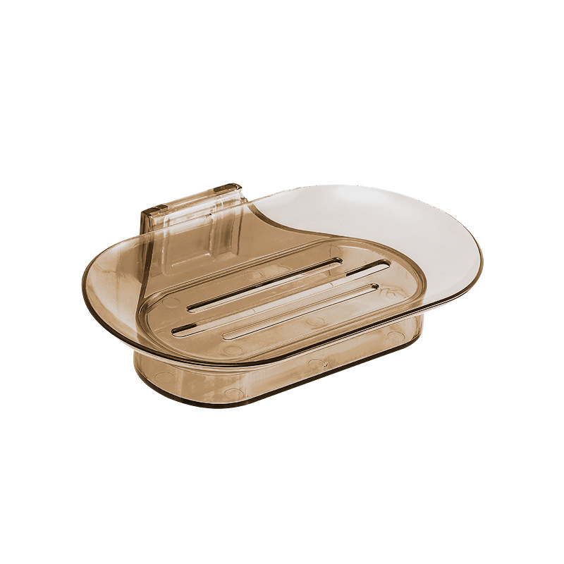 Wall-mounted soap box-transparent-PS+PVC-1 piece