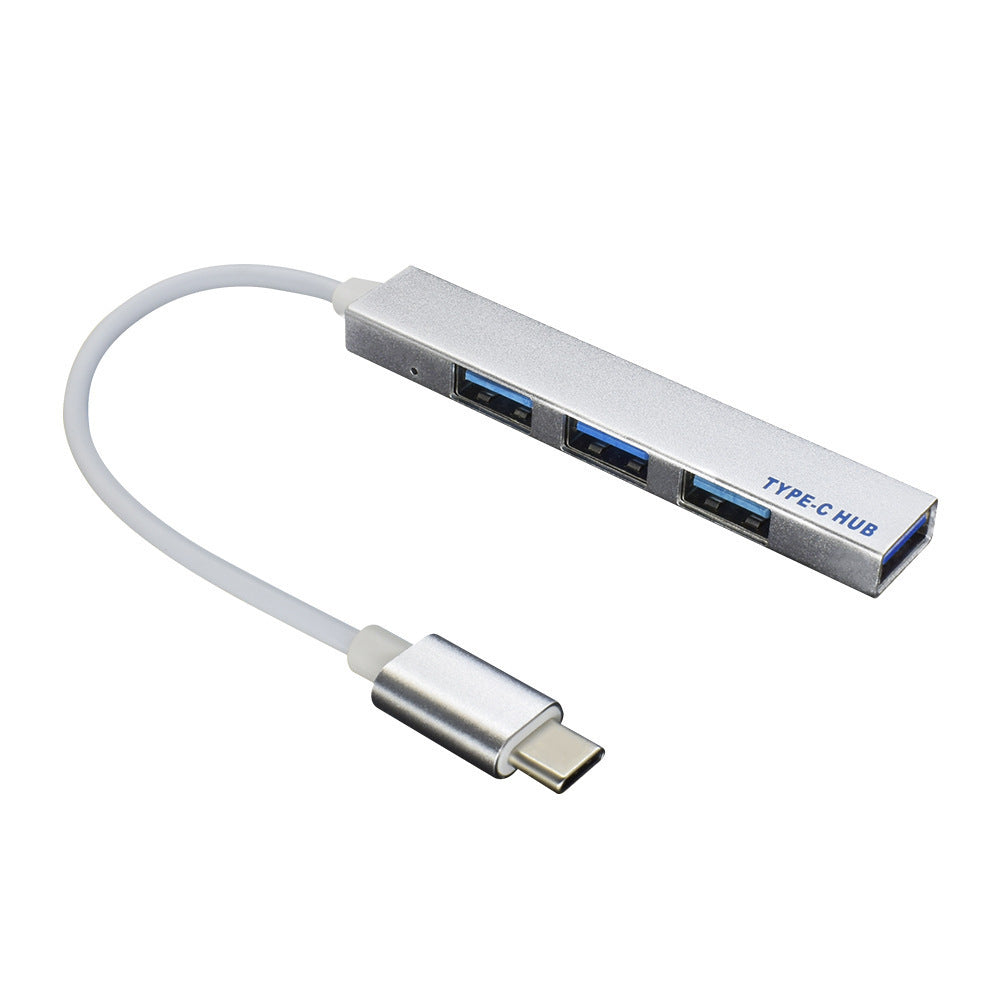 Notebook Type-C HUB 4-port USB Deconcentrator Aluminum Alloy Multi-port USB HUB Typec Docking Station