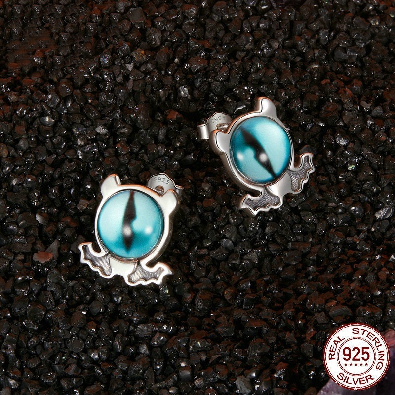 European And American Personalized Niche S925 Sterling Silver Mysterious Ear Studs Earrings