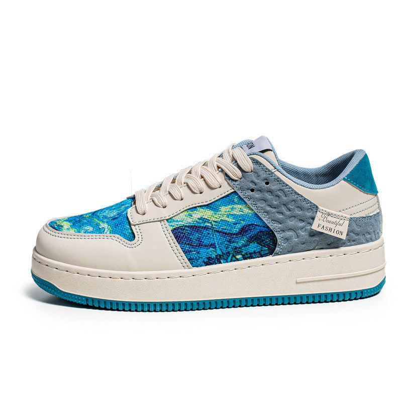 Men's Low-top Lace-up Casual Breathable Outdoor Sports Board Shoes