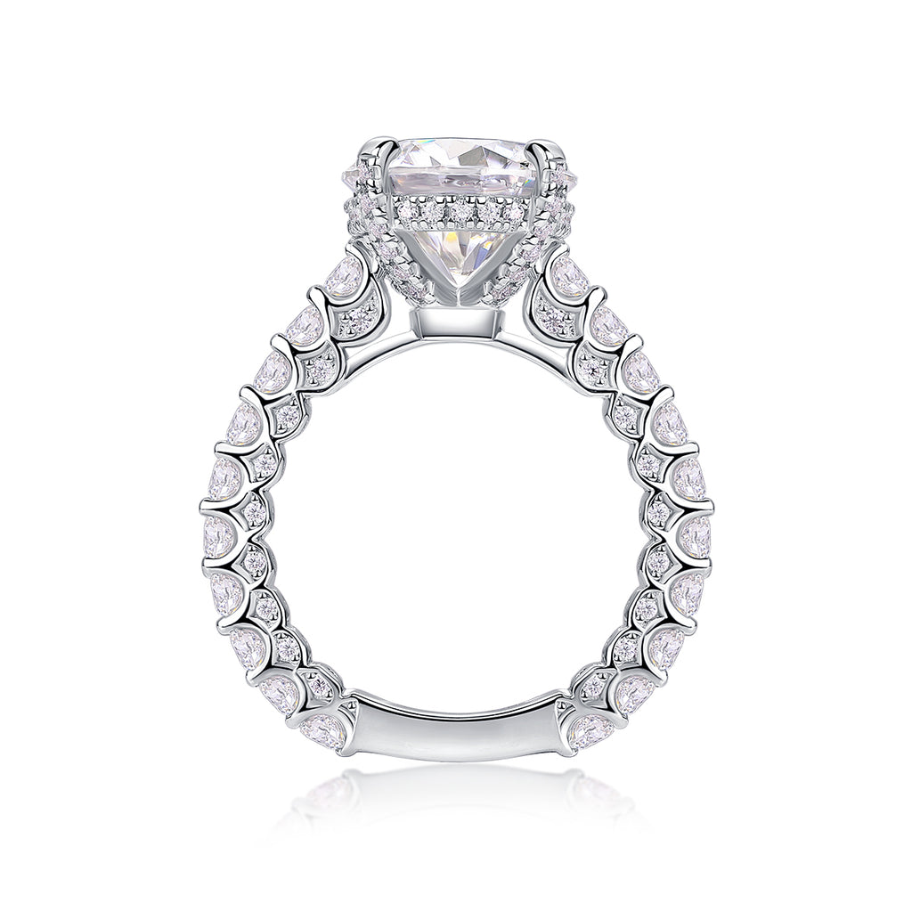 1Affectionate And Tender - A Fashionable And Luxurious Jewelry Piece Set With 5-carat Moissanite S925 Sterling Silver And Platinum-plated Diamond Prohibit TikTok sales