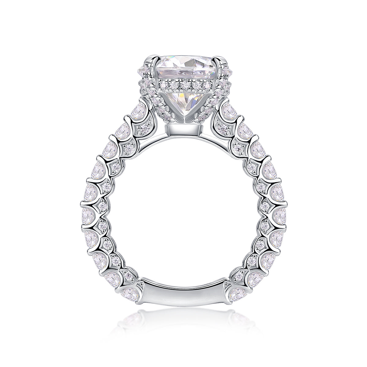 1Affectionate And Tender - A Fashionable And Luxurious Jewelry Piece Set With 5-carat Moissanite S925 Sterling Silver And Platinum-plated Diamond Prohibit TikTok sales