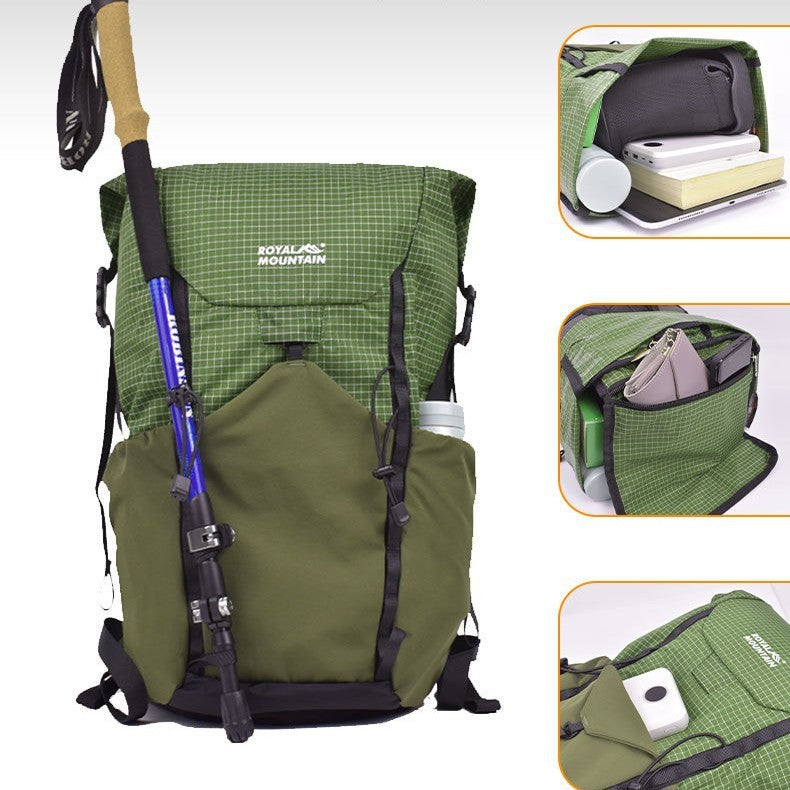 Outdoor Lightweight Curved Edge Foldable Storage 25L Backpack