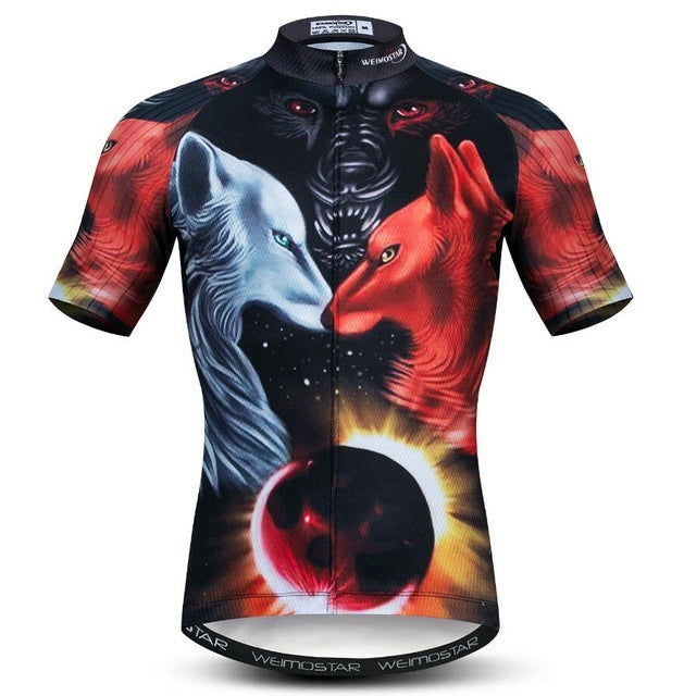 Men Cycling Jersey Motocross Short Sleeve Tops Bicycle