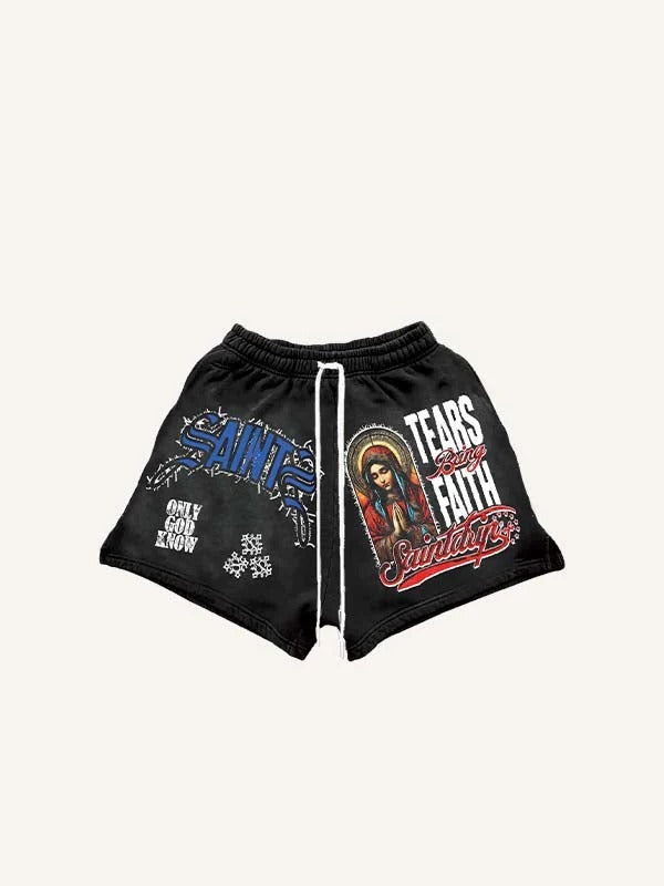 Loose Casual Print Men's Shorts