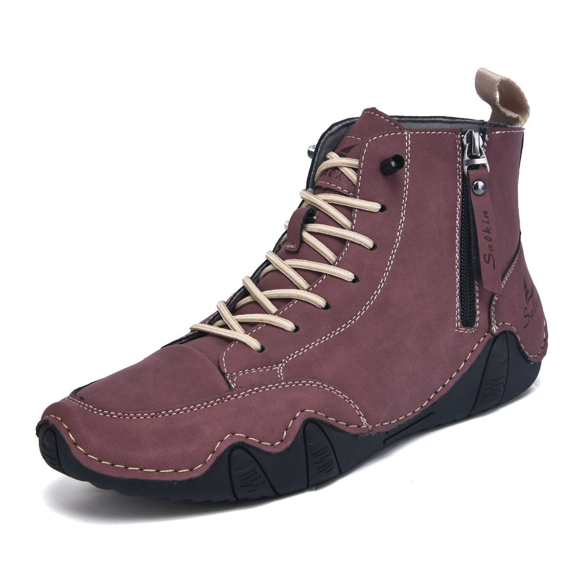 Men's High-top Handmade Leisure Ankle Boots