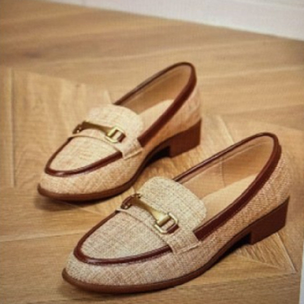Spring And Autumn Independent Station Supply Casual Flat Round Head 40-43 Large Size Slip-on Round Head Loafer Shoes