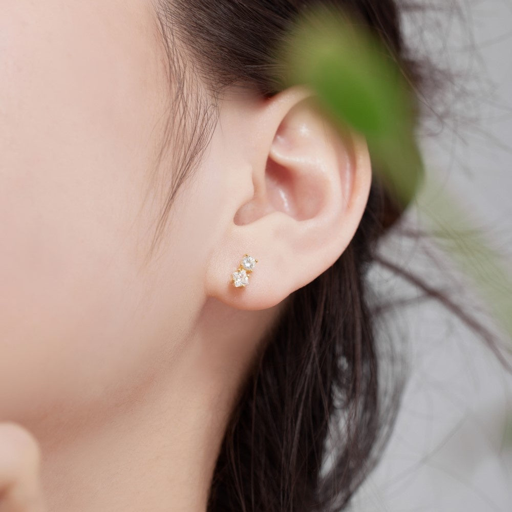 S925 Sterling Silver Necklace Women's Inlaid Zircon Pendant