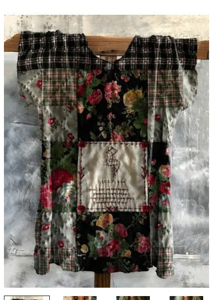 Fashion Digital Printing Loose Casual Women's Top