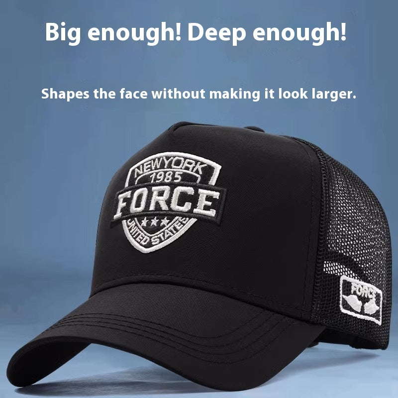 Tall Crown Hat Sun-proof Baseball Cap Thin Mesh Breathable