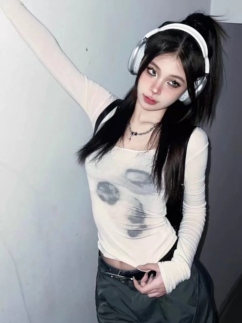 Niche Slim-fit Bottoming Shirt Top