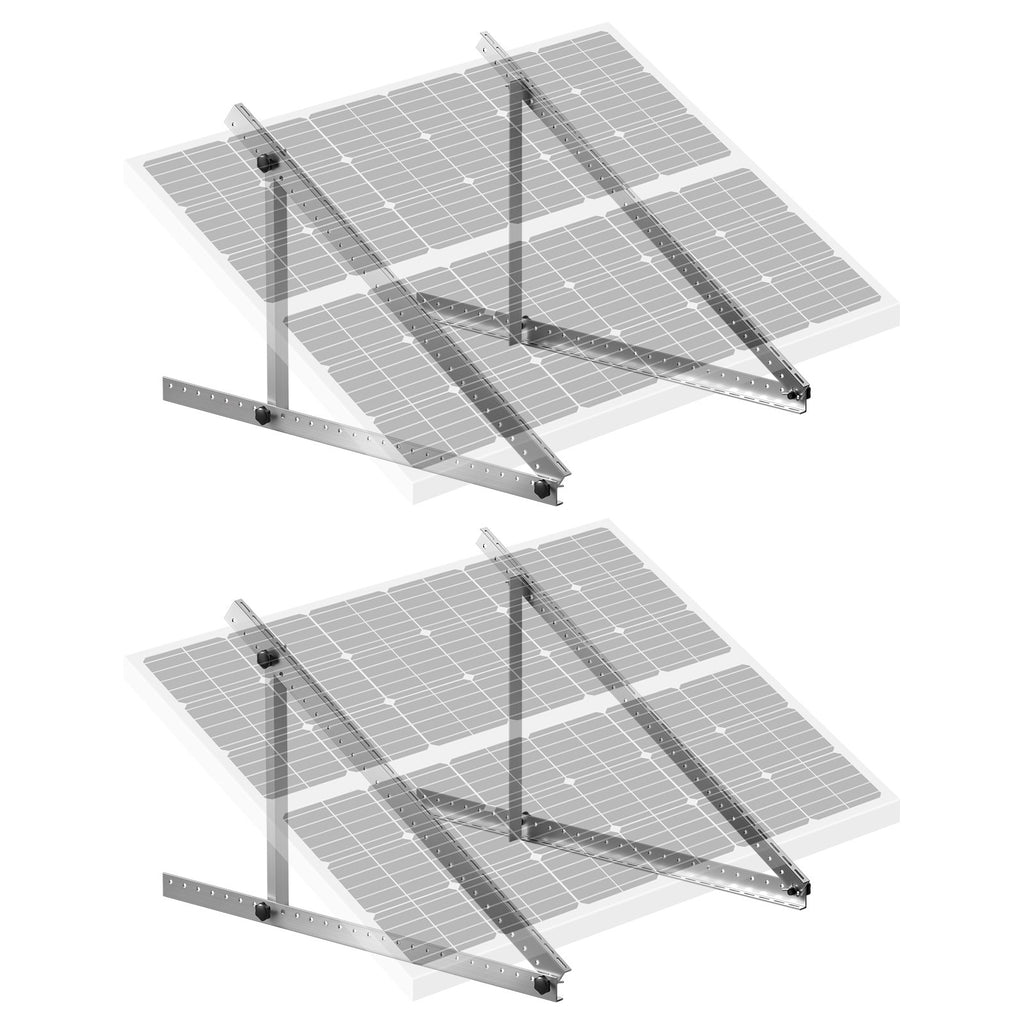 45-Inch Solar Panel Mount Brackets Adjustable Tilt Brackets 2-Set