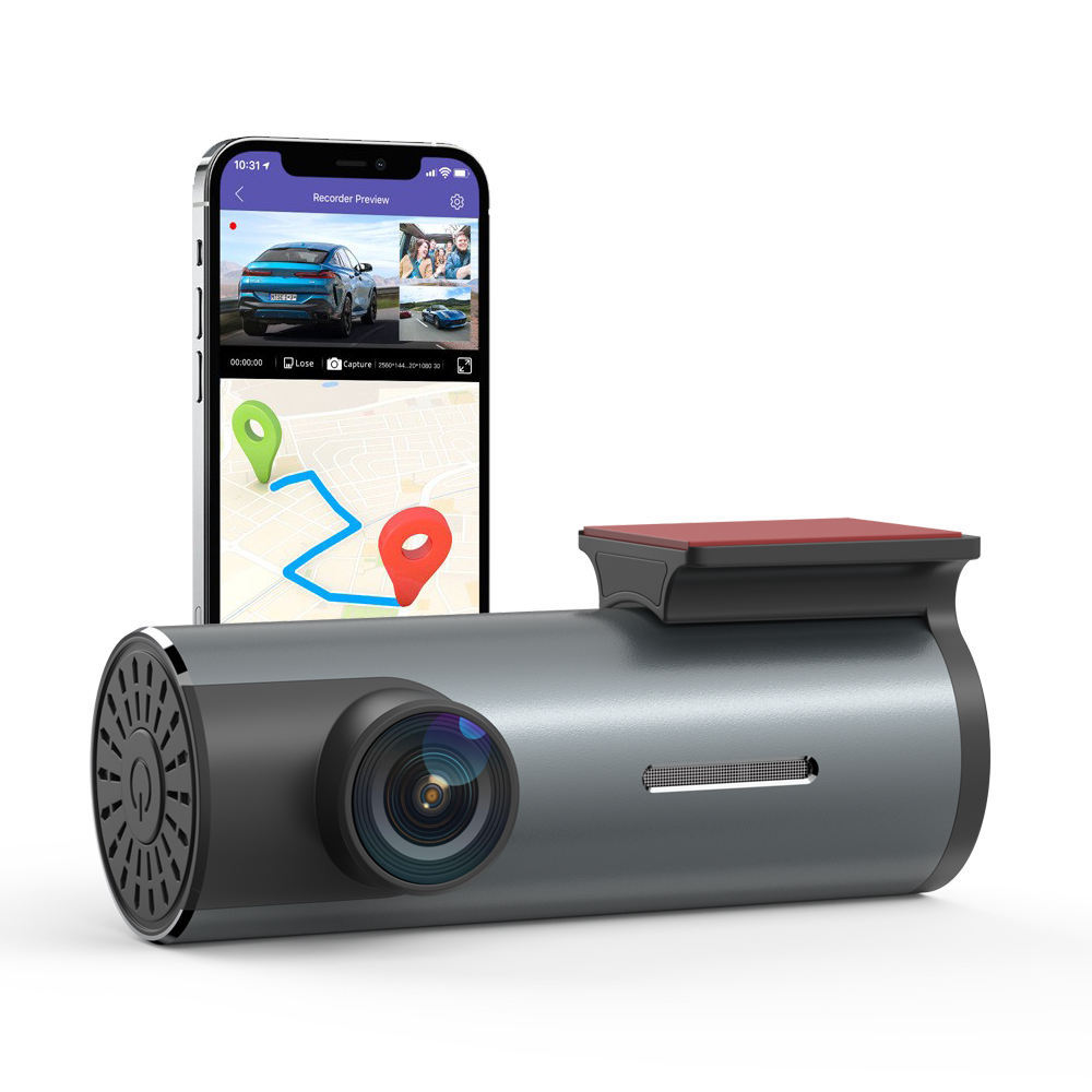 WiFi GPS Optional Screenlessscreened Dash Cam With Metal Housing