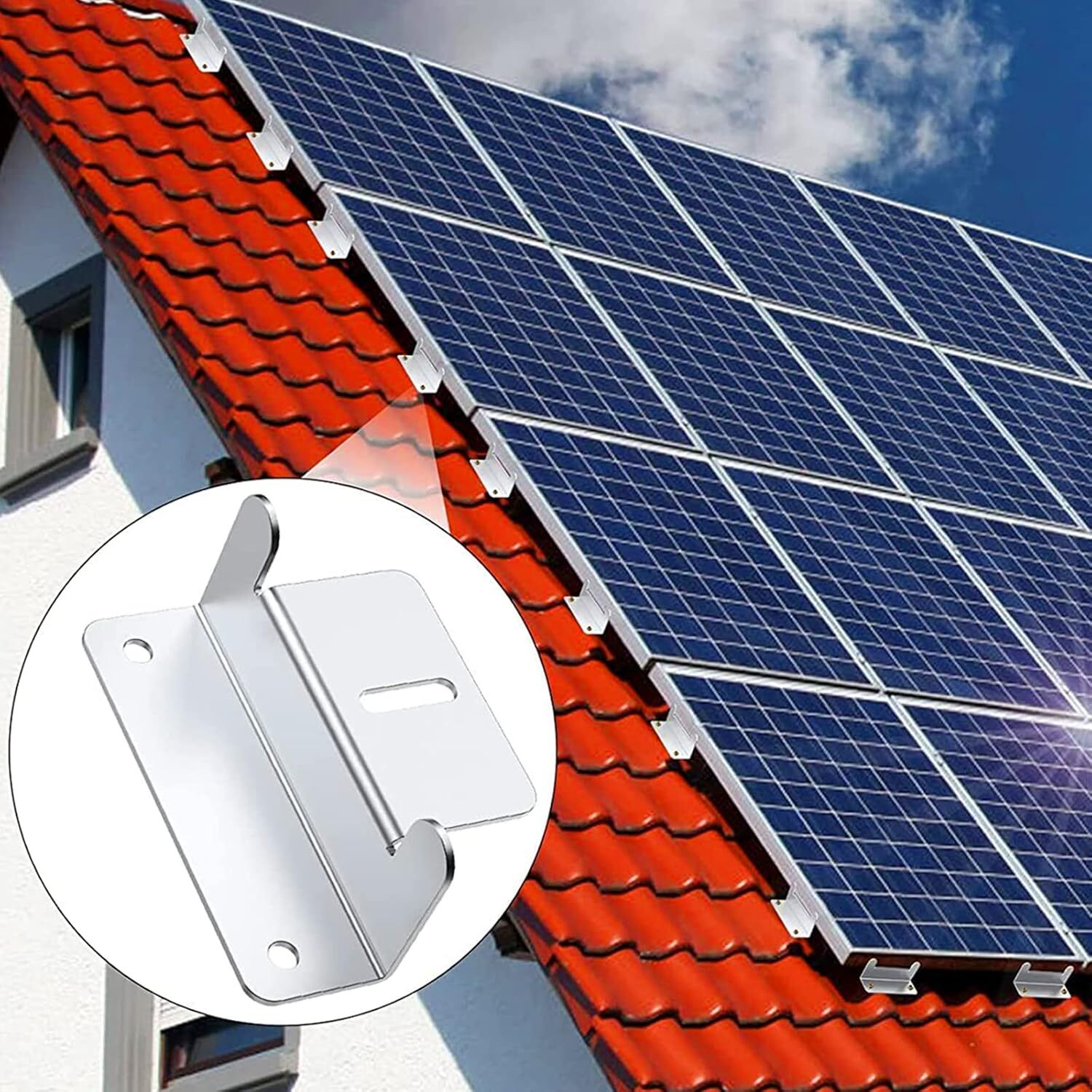 4 Pack Solar Panel Z Brackets Mounting  Stainless Fixings Caravan Roof Motorhome RV