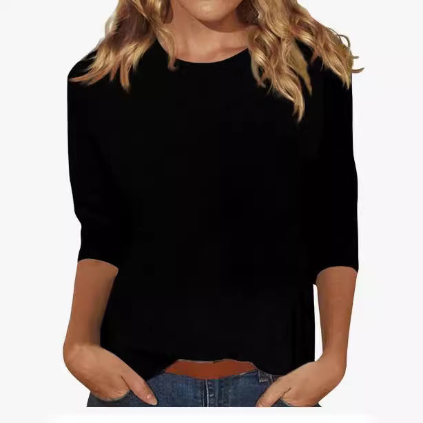Women's 3d Digital Printing Round Neck Top