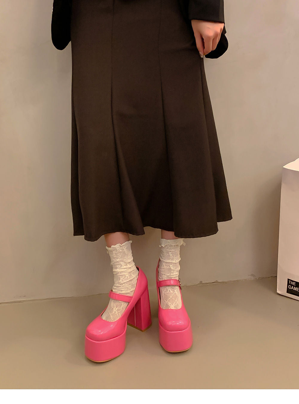 Waterproof Platform Thick Heel Thick Bottom Main Mary Jane Shoes