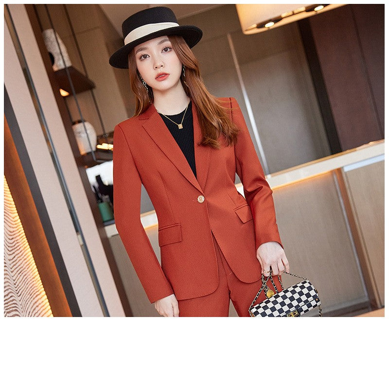 Autumn And Winter Professional Suit Women's Dress President's Formal Dress