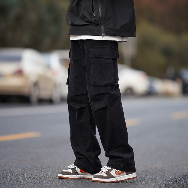 Men's Summer Loose Wide Leg Casual Trousers