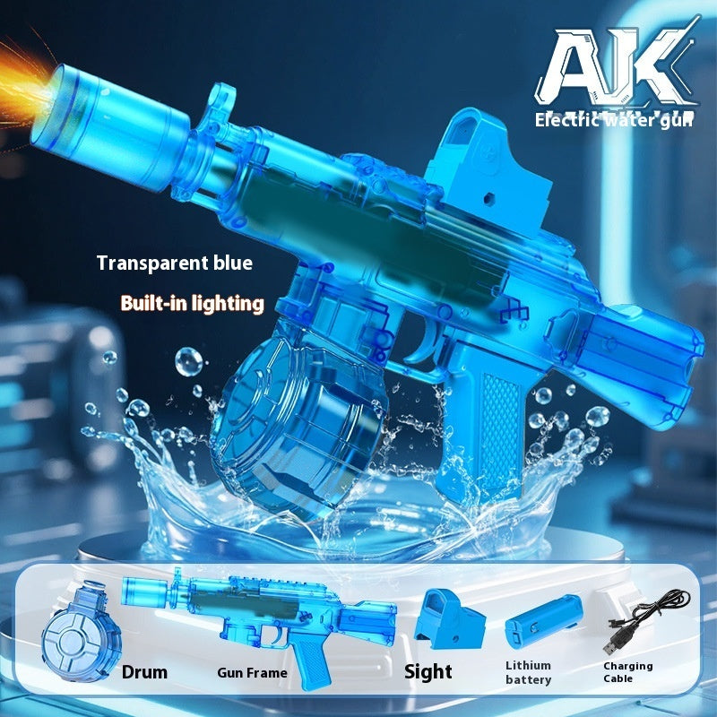 New Ice Mouse Ice Explosion Electric Water Gun Children's High-speed Continuous Hair Linkage Reloading Large Capacity Water Pistols Toy