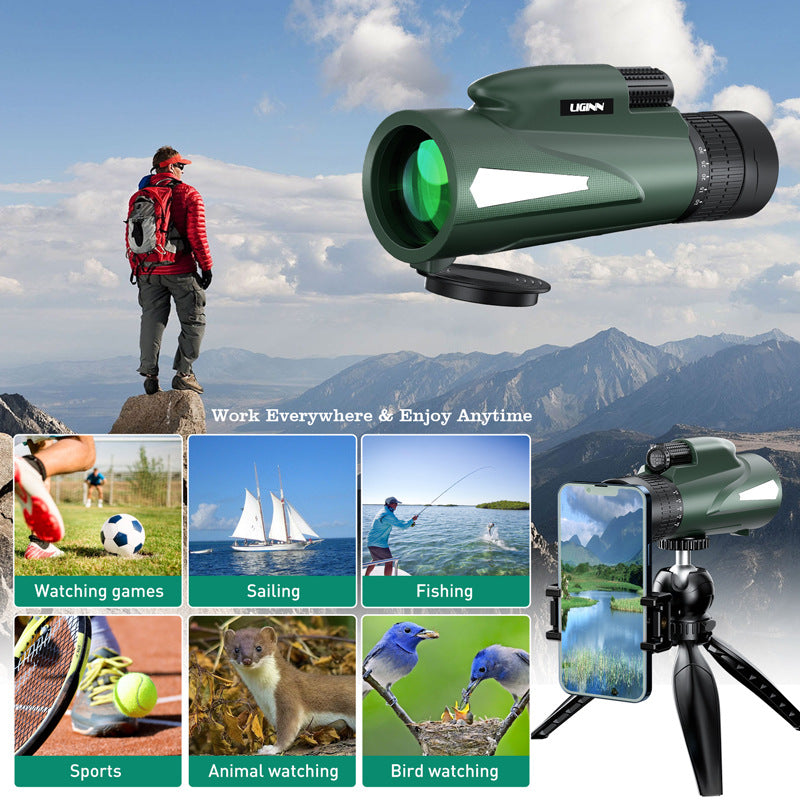 Mobile Photography Tiger Shark Zoom Green HD Outdoor Telescope