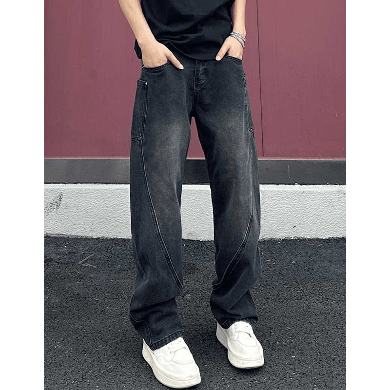 American High Street Machete Jeans Men's Spring And Autumn Ruoshuai