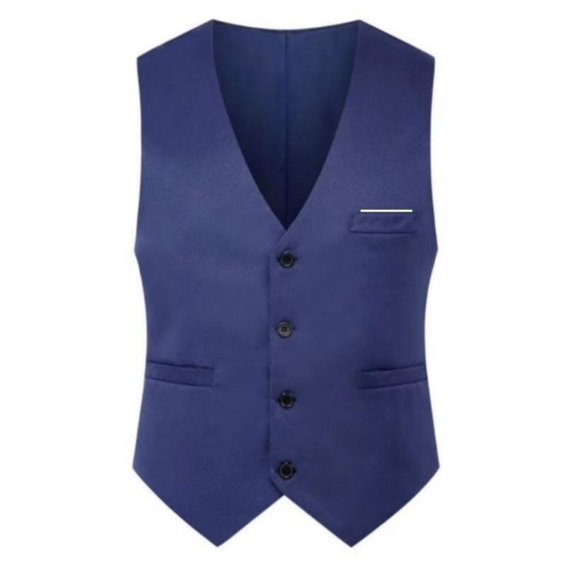 Men's Solid Color British Fashion Suit Vest