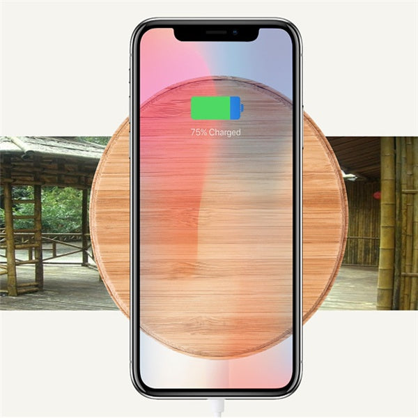 Bamboo wireless charger