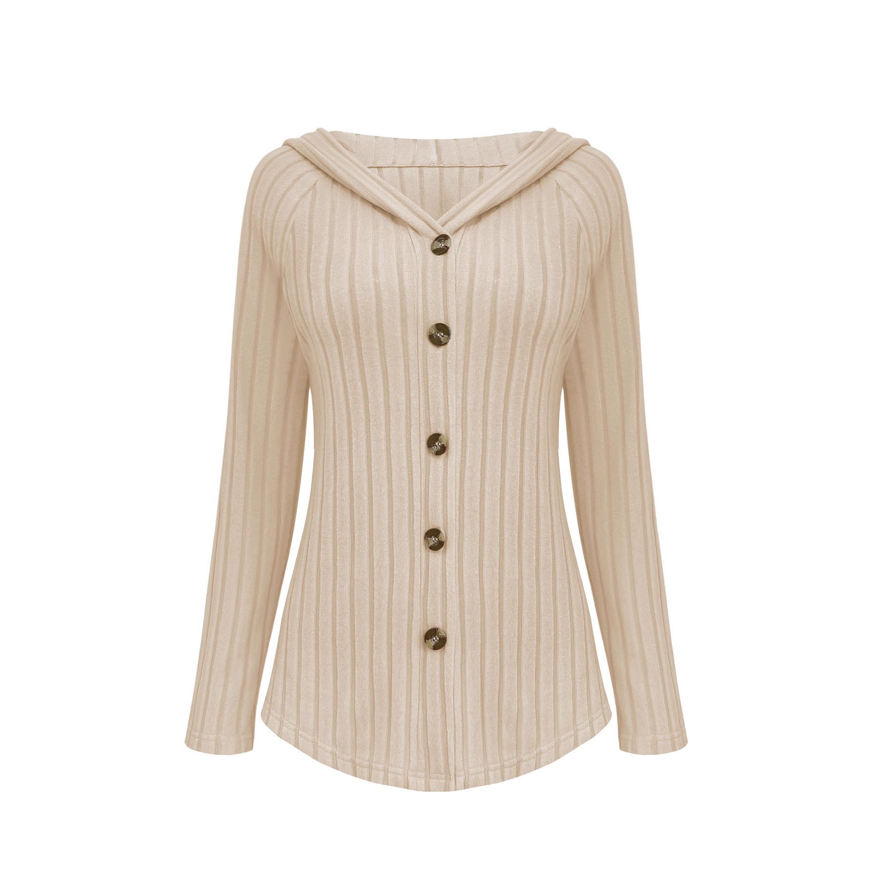 Fashion Casual Solid Color Long Sleeve Hoodie