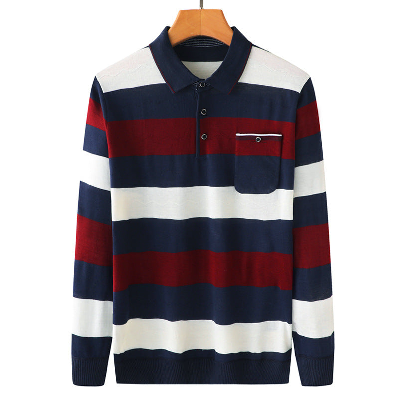 Upper Middle - Aged Man Bottom Shirt Spring And Autumn