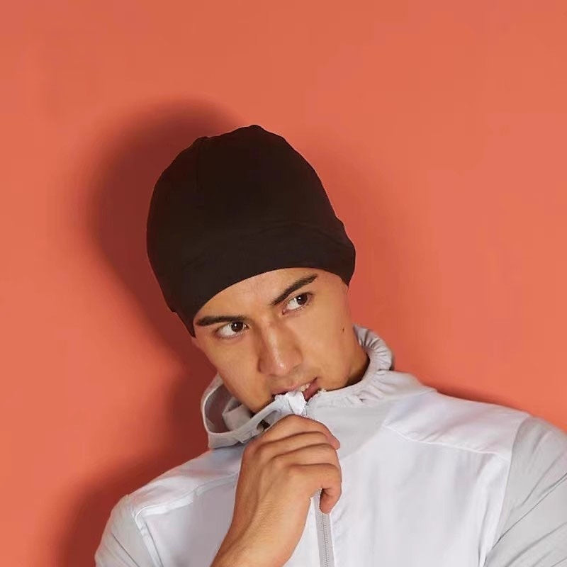 Sports Knitted Hat Autumn And Winter Men's Hats Sweat-absorbent Warm