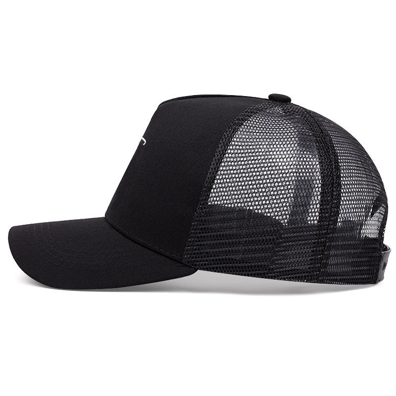Cross English Embroidery Breathable Baseball Cap