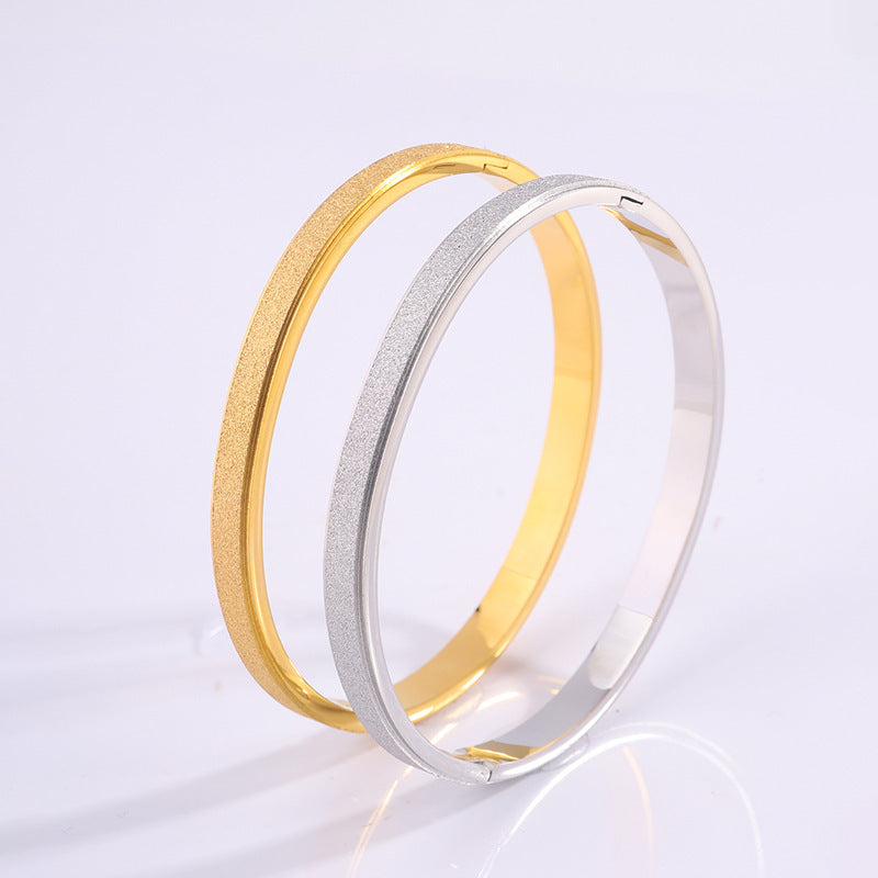 Titanium Steel Bracelet Starry Alluvial Gold Fading