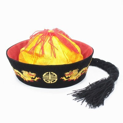 Black Dance Table Performance Hat Emperor Qianlong Hat
