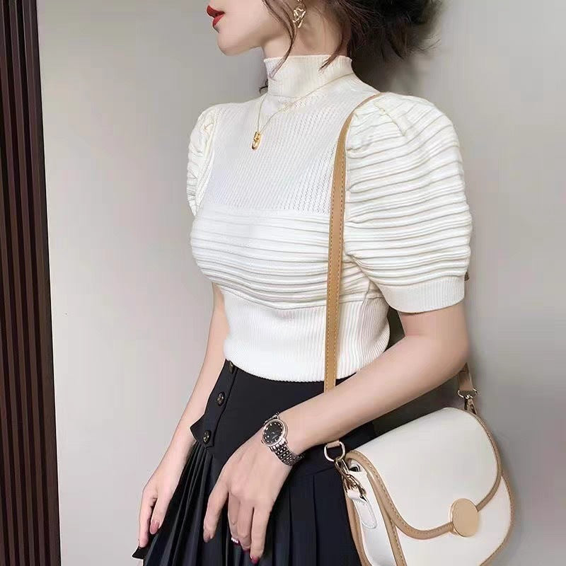 Woolen Sweater Bottoming Top Women's Extra Long Sleeves