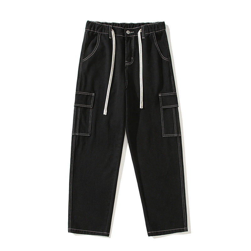 Fashion Men's Loose Straight Wide-leg Pants